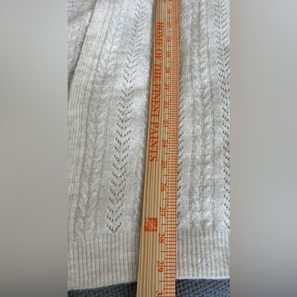 Knox Rose Women’s Cardigan Knit Sweater, Cream Color, Acrylic Blend; Size L - Picture 8 of 8